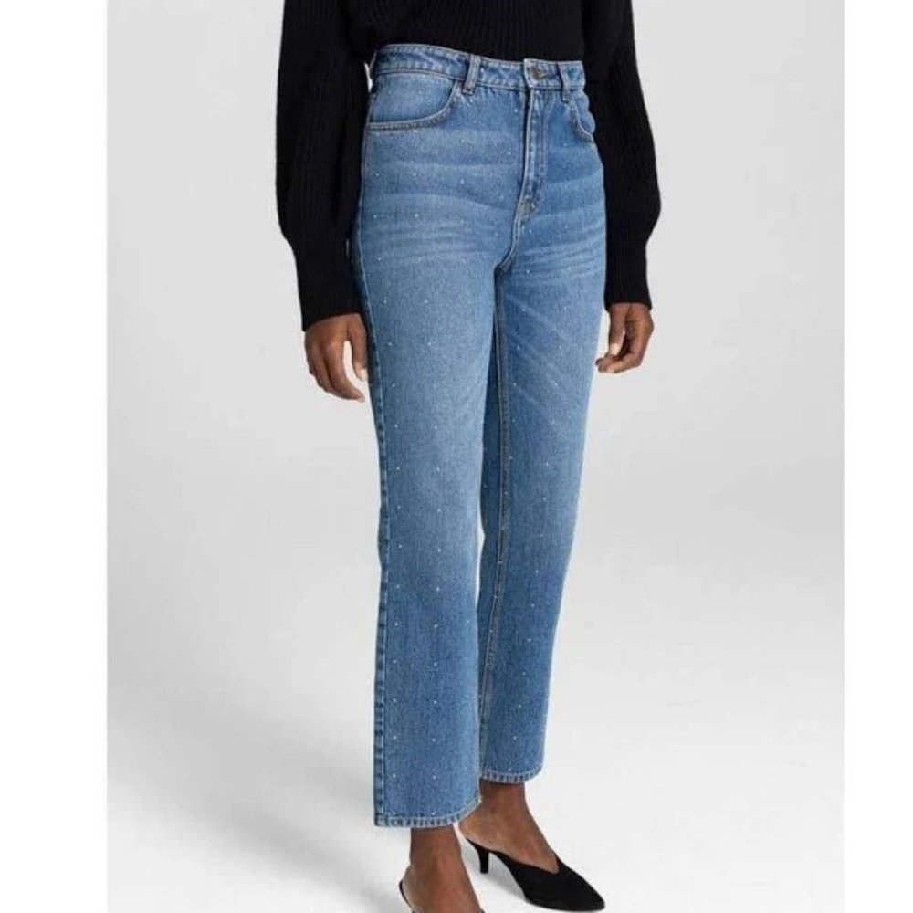 A.L.C. Malone Studded Straight Leg Jeans